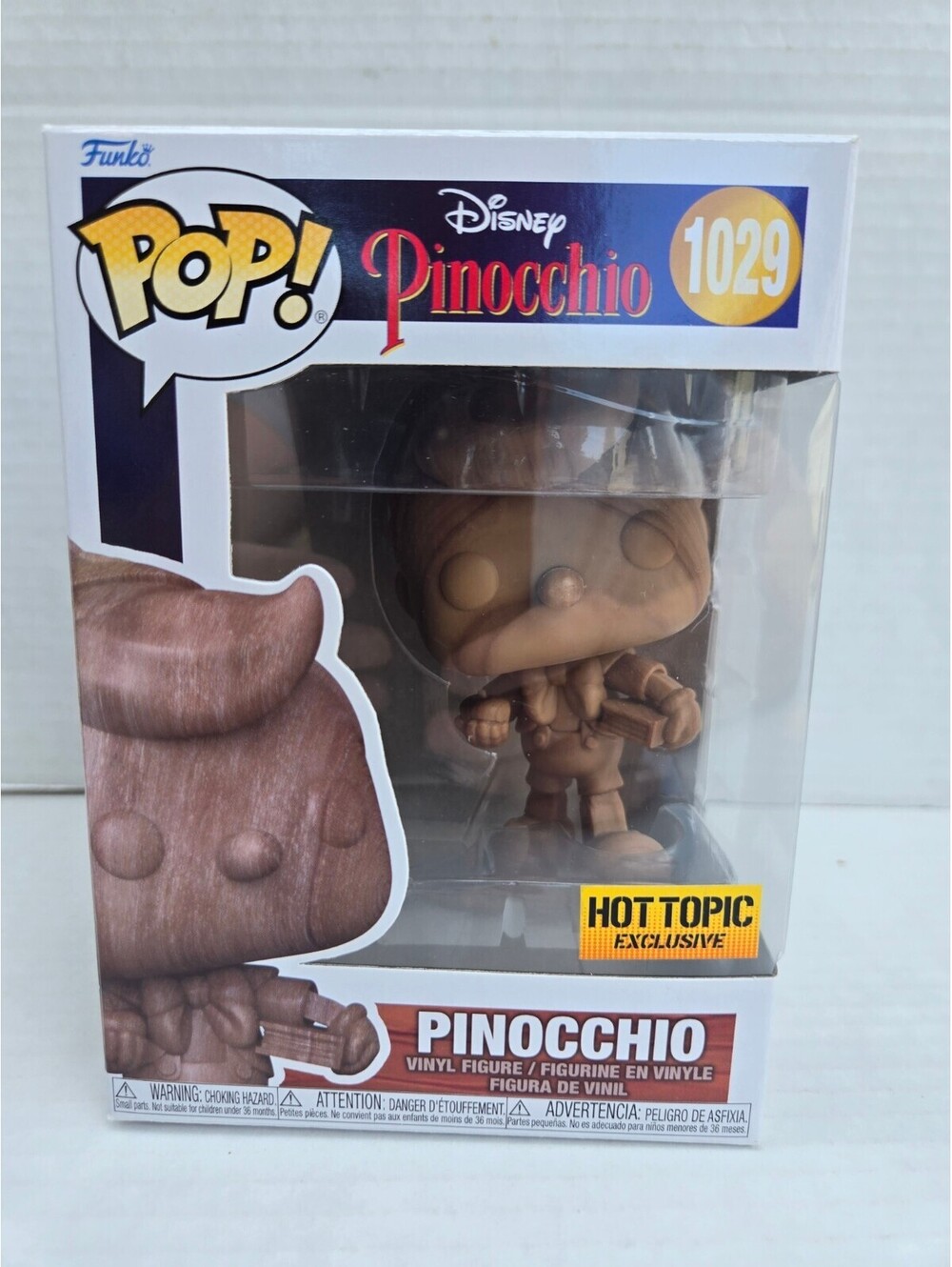 Funko Pop! Disney Pinocchio Vinyl Figure #1029 Hot Topic Exclusive - Very Good